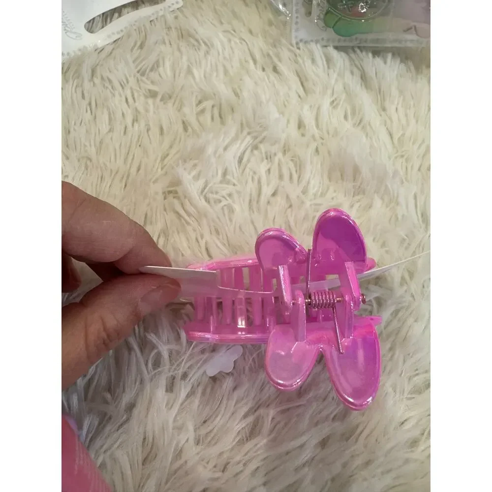 Miffy Pink bunny hair claw clip with gradient effect #kawaii